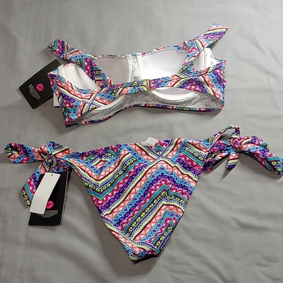 Bathing Suit Marilyn Monroe Swimwear TWO Piece BIKINI MULTICOLOR NEW LARGE - Picture 4 of 5